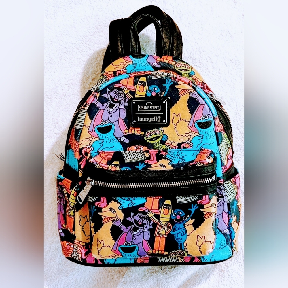 Loungefly Sesame Street Colorful Backpack